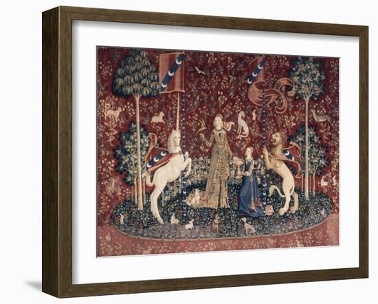 Lady and the Unicorn, Sense of Taste-null-Framed Giclee Print