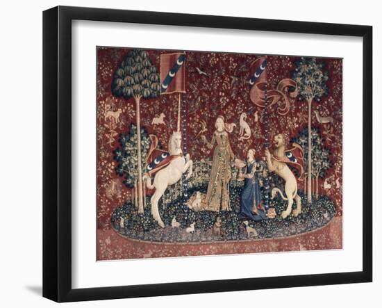 Lady and the Unicorn, Sense of Taste-null-Framed Giclee Print