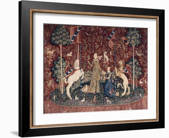 Lady and the Unicorn, Sense of Taste-null-Framed Giclee Print