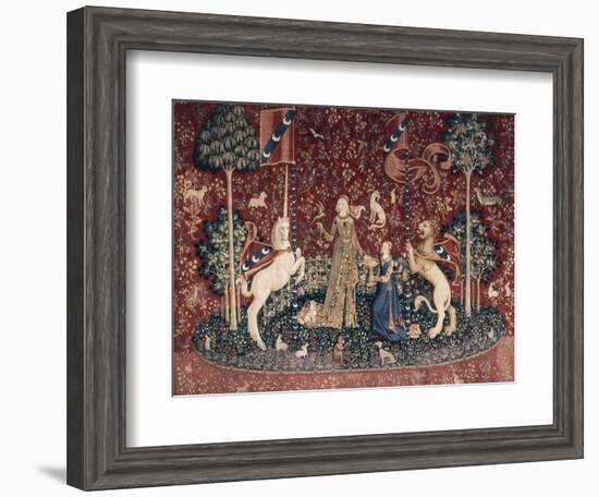 Lady and the Unicorn, Sense of Taste-null-Framed Giclee Print