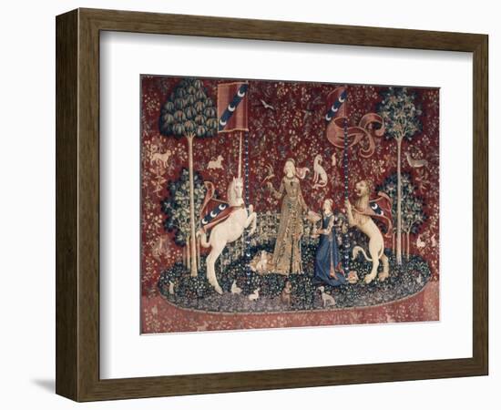 Lady and the Unicorn, Sense of Taste-null-Framed Giclee Print