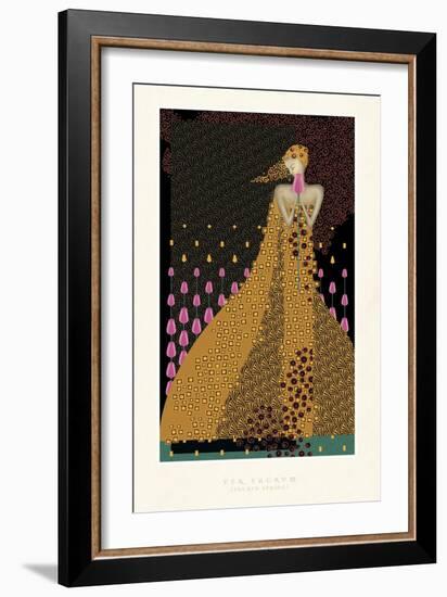 Lady and Tulips-FS Studio-Framed Giclee Print