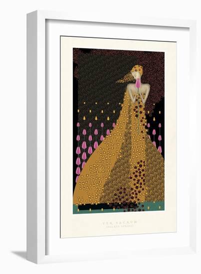 Lady and Tulips-FS Studio-Framed Giclee Print