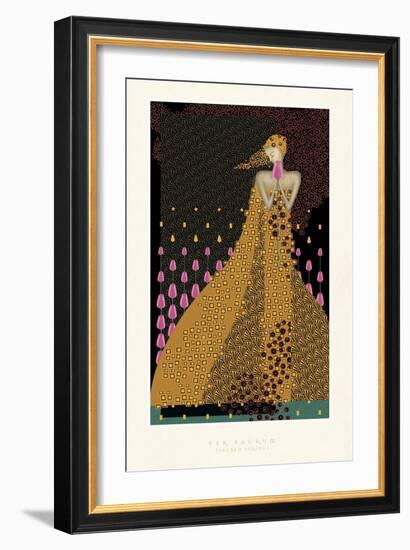 Lady and Tulips-FS Studio-Framed Giclee Print