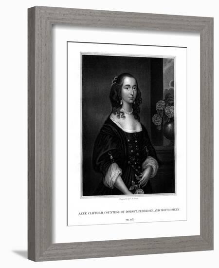 Lady Anne Clifford, Countess of Dorset, Pembroke and Montgomery-TA Dean-Framed Giclee Print