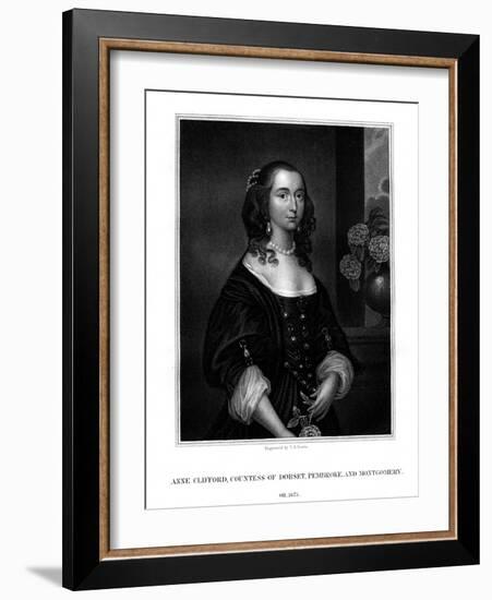 Lady Anne Clifford, Countess of Dorset, Pembroke and Montgomery-TA Dean-Framed Giclee Print