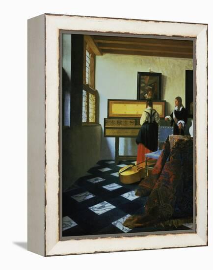 Lady at a Virginal, C1652-1675-Johannes Vermeer-Framed Premier Image Canvas