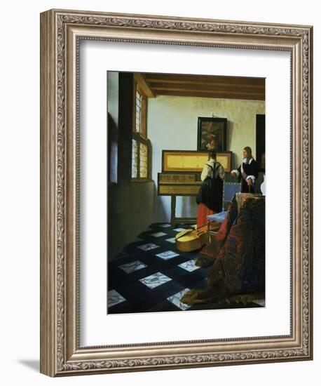 Lady at a Virginal, C1652-1675-Johannes Vermeer-Framed Giclee Print