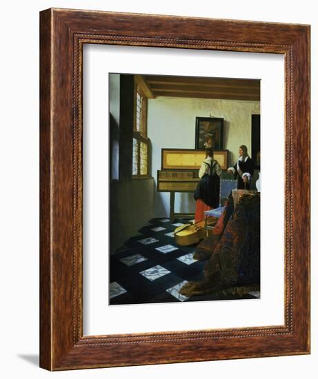 Lady at a Virginal, C1652-1675-Johannes Vermeer-Framed Giclee Print