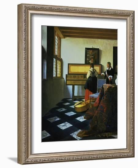 Lady at a Virginal, C1652-1675-Johannes Vermeer-Framed Giclee Print