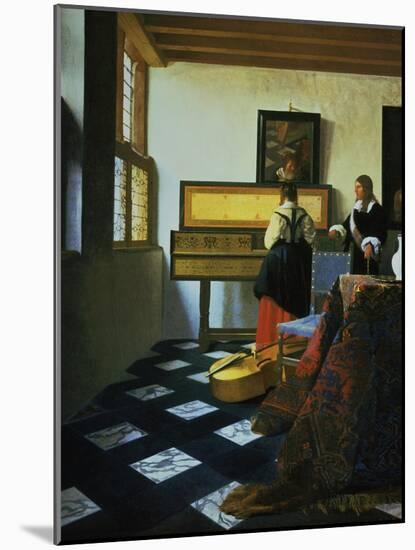 Lady at a Virginal, C1652-1675-Johannes Vermeer-Mounted Giclee Print