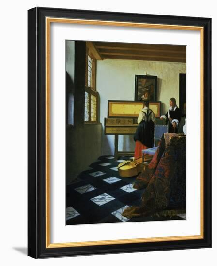 Lady at a Virginal, C1652-1675-Johannes Vermeer-Framed Giclee Print