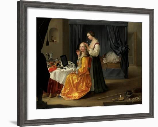 Lady at Her Toilet, C.1650-60-null-Framed Giclee Print