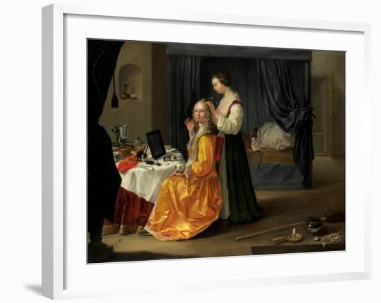 Lady at Her Toilet, C.1650-60-null-Framed Giclee Print