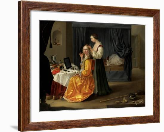 Lady at Her Toilet, C.1650-60-null-Framed Giclee Print