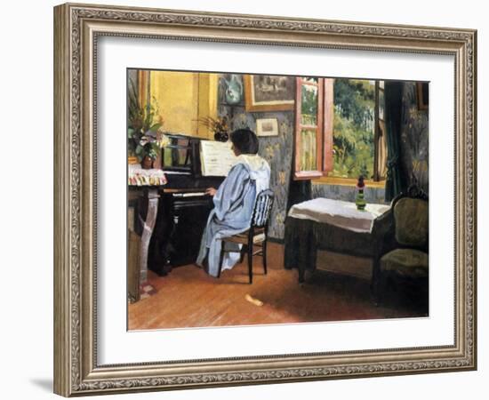 Lady at the Piano, 1904-F?lix Vallotton-Framed Giclee Print