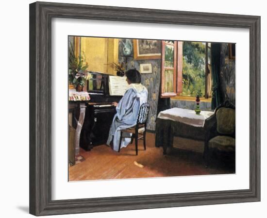 Lady at the Piano, 1904-F?lix Vallotton-Framed Giclee Print