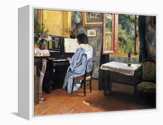 Lady at the Piano, 1904-F?lix Vallotton-Framed Premier Image Canvas
