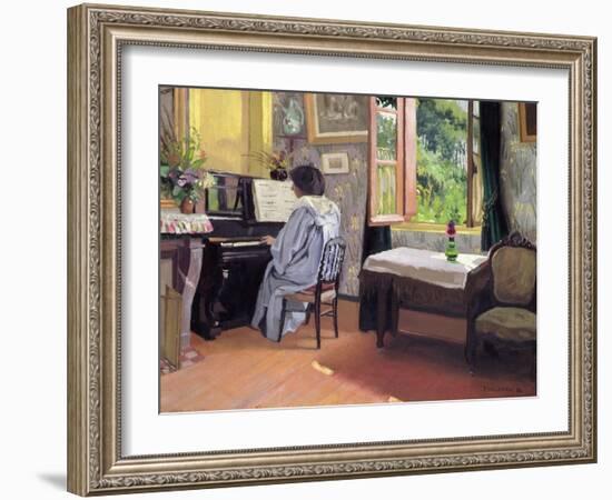 Lady at the Piano, 1904-Félix Vallotton-Framed Giclee Print