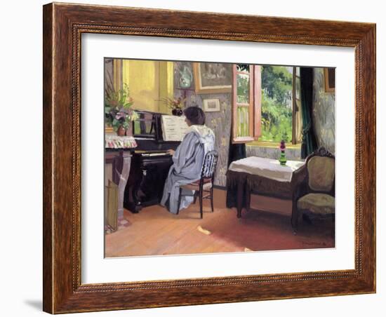 Lady at the Piano, 1904-Félix Vallotton-Framed Giclee Print