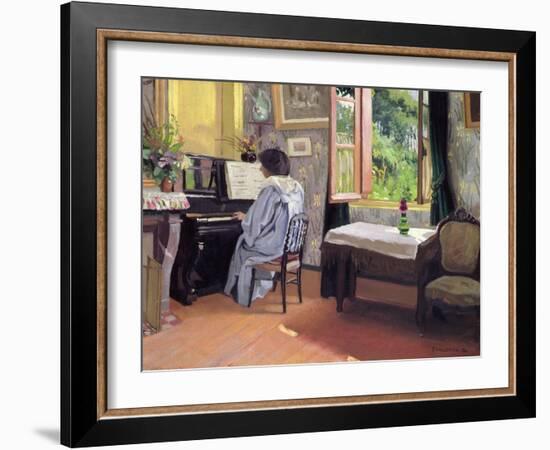 Lady at the Piano, 1904-Félix Vallotton-Framed Giclee Print