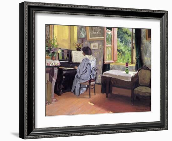 Lady at the Piano, 1904-Félix Vallotton-Framed Giclee Print