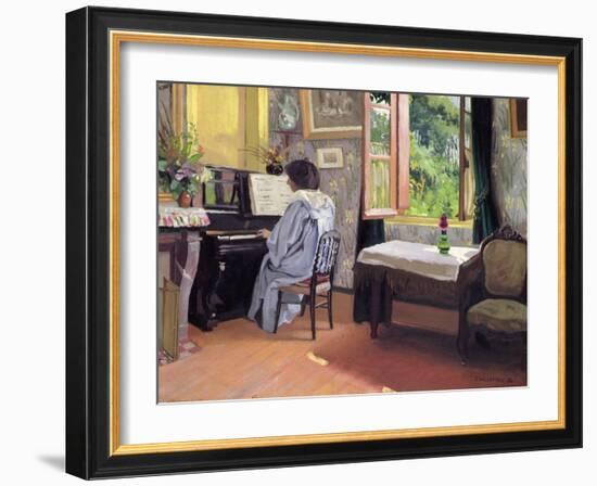 Lady at the Piano, 1904-Félix Vallotton-Framed Giclee Print