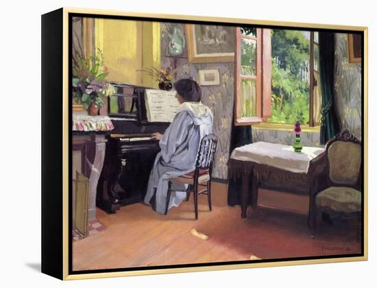 Lady at the Piano, 1904-Félix Vallotton-Framed Premier Image Canvas