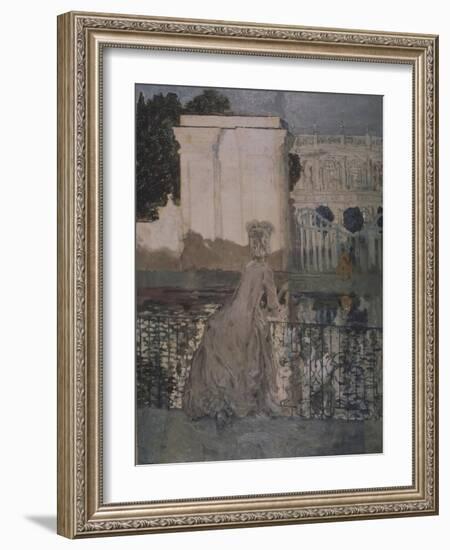 Lady at the Pond-Konstantin Andreyevich Somov-Framed Giclee Print