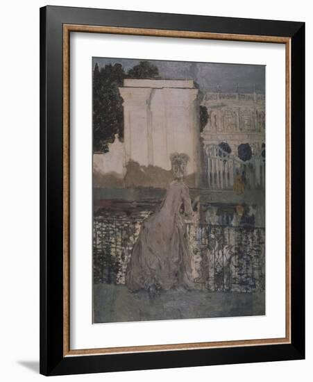 Lady at the Pond-Konstantin Andreyevich Somov-Framed Giclee Print
