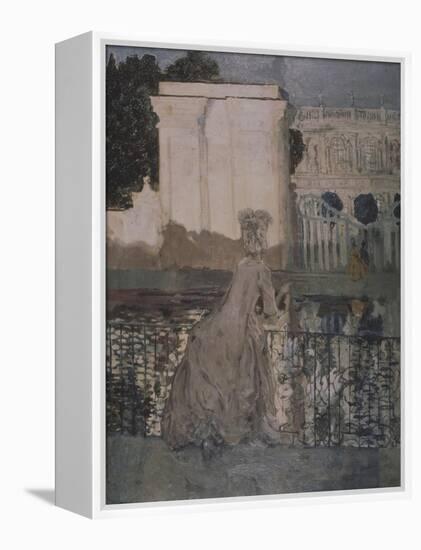 Lady at the Pond-Konstantin Andreyevich Somov-Framed Premier Image Canvas