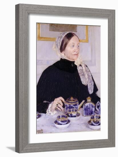 Lady at the Tea Table-Mary Cassatt-Framed Art Print