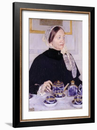 Lady at the Tea Table-Mary Cassatt-Framed Art Print