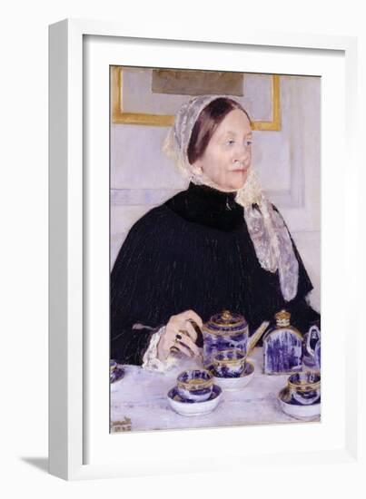 Lady at the Tea Table-Mary Cassatt-Framed Art Print