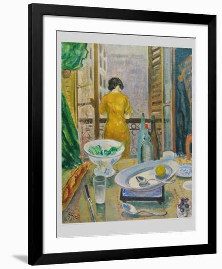 Lady at the Window-Otto Laible-Framed Collectable Print