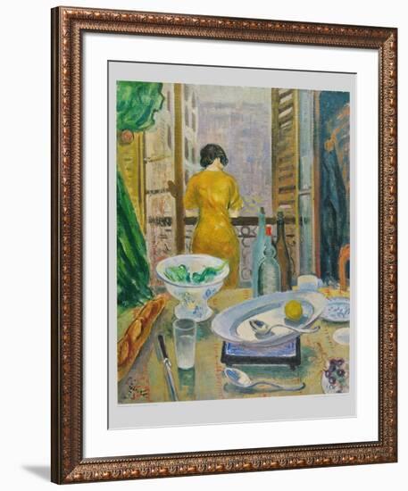 Lady at the Window-Otto Laible-Framed Collectable Print