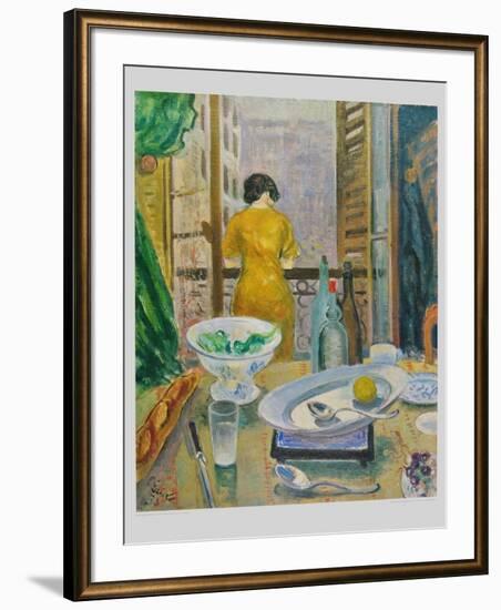 Lady at the Window-Otto Laible-Framed Collectable Print