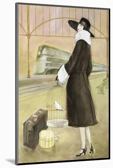 Lady at Train Station-Graham Reynold-Mounted Art Print