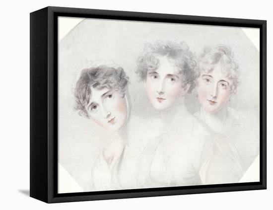 'Lady Bagot, Viscountess Burghersh and Lady Fitzroy Somerset', 1827, (1911)-Thomas Lawrence-Framed Premier Image Canvas