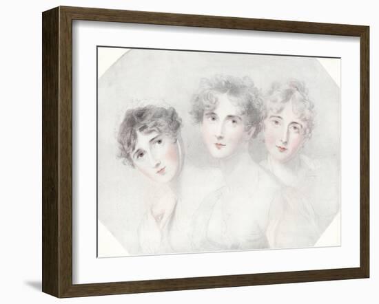 'Lady Bagot, Viscountess Burghersh and Lady Fitzroy Somerset', 1827, (1911)-Thomas Lawrence-Framed Giclee Print