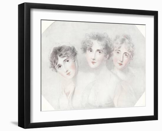 'Lady Bagot, Viscountess Burghersh and Lady Fitzroy Somerset', 1827, (1911)-Thomas Lawrence-Framed Giclee Print