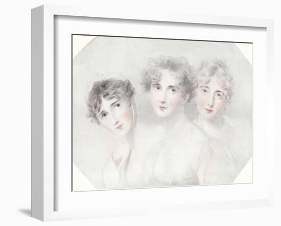 'Lady Bagot, Viscountess Burghersh and Lady Fitzroy Somerset', 1827, (1911)-Thomas Lawrence-Framed Giclee Print