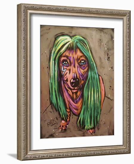 Lady Bark Bark-Rock Demarco-Framed Giclee Print