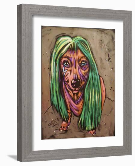 Lady Bark Bark-Rock Demarco-Framed Giclee Print