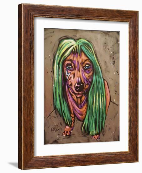 Lady Bark Bark-Rock Demarco-Framed Giclee Print