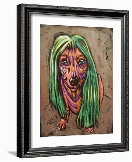 Lady Bark Bark-Rock Demarco-Framed Giclee Print