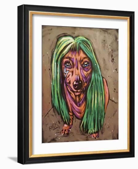 Lady Bark Bark-Rock Demarco-Framed Giclee Print