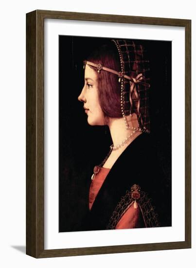 Lady Beatrice D'Este-Leonardo da Vinci-Framed Art Print