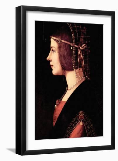 Lady Beatrice D'Este-Leonardo da Vinci-Framed Art Print