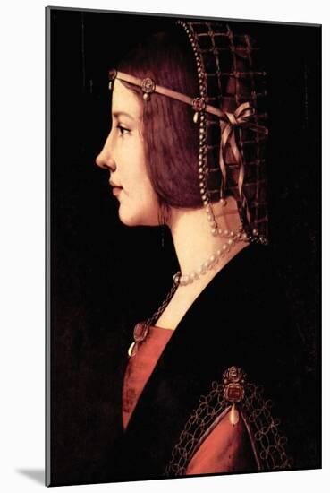 Lady Beatrice D'Este-Leonardo da Vinci-Mounted Art Print